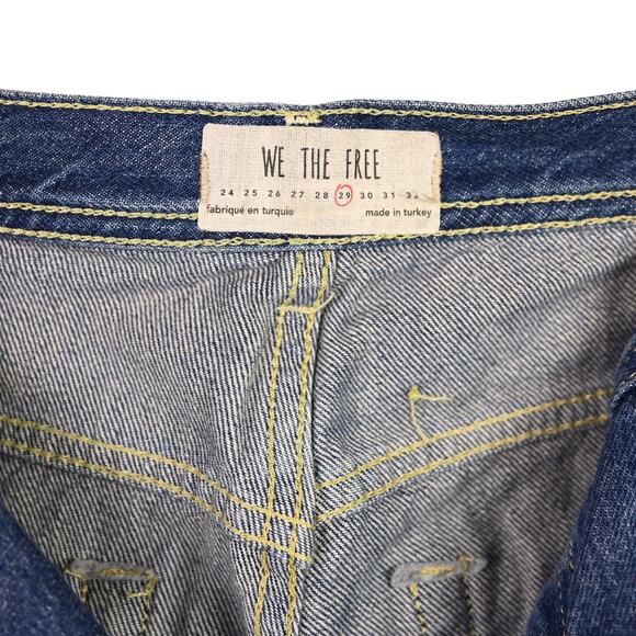 Free People We the Free Maggie Mid-Rise Straight Leg Jeans, size 29 - Picture 7 of 8